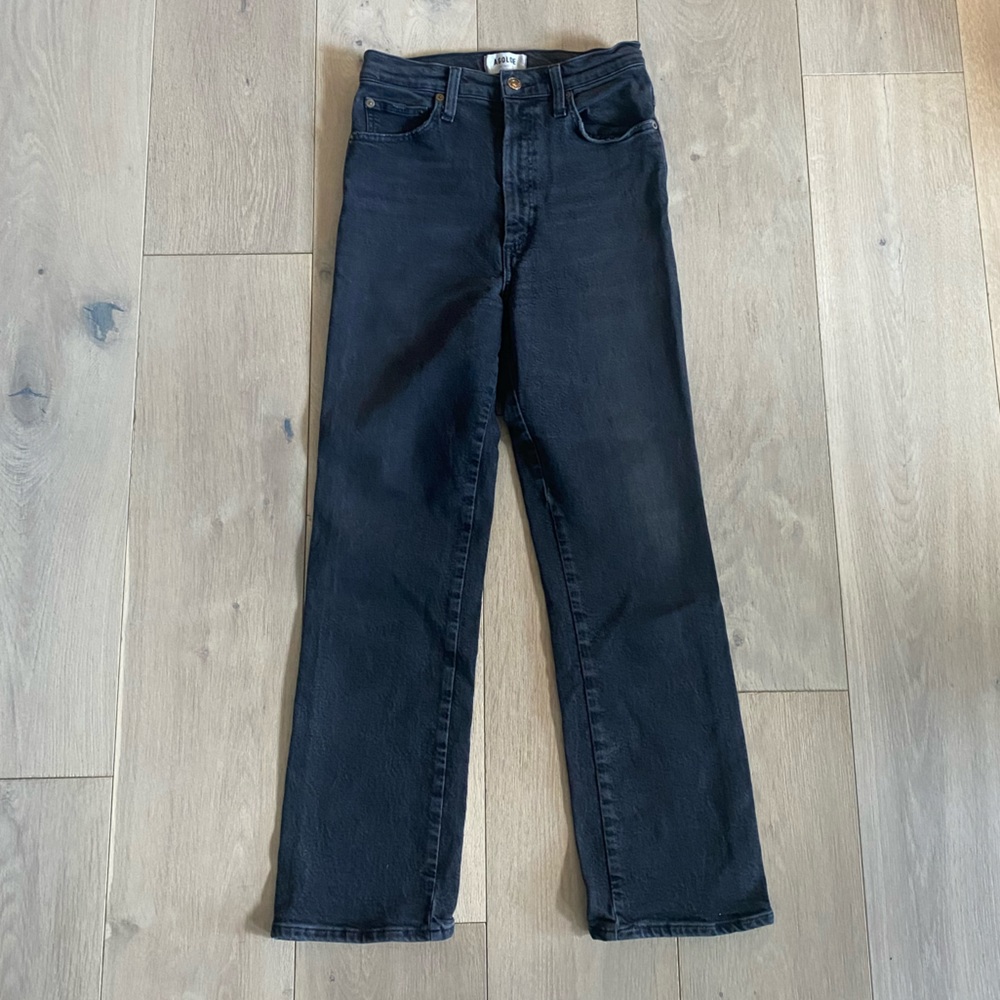 Agolde 90s Pinch Waist High Rise Kick / Black